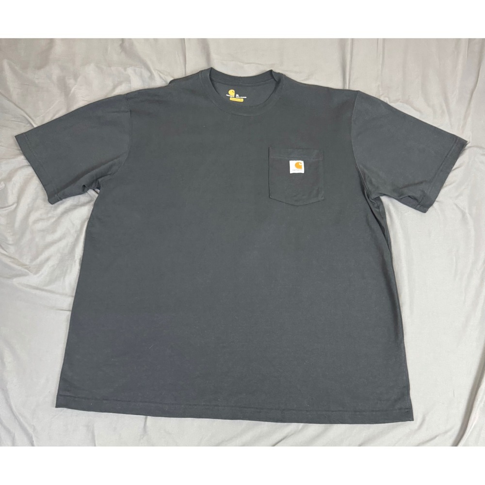 Carhartt K87 Mens Black Workwear Pocket T-Shirt Original Fit XL K87-BLK Cotton